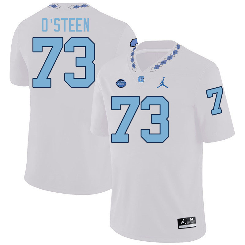 #73 Will O'Steen North Carolina Tar Heels College Football Jersey Stitched-White